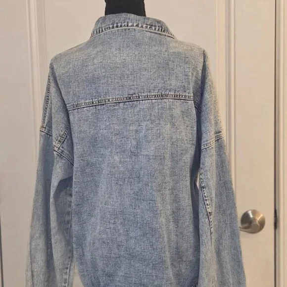 Womens's Blue Denim Jean Jacket Size XXL - Picture 3 of 4